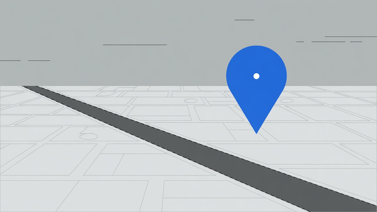 Mapa s jedním špendlíkem a prázdným místem